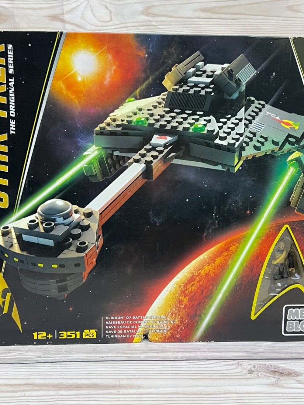 Mega Bloks Star Trek Original Series Klingon D7 Battle Cruiser Set DPH80 -SEALED